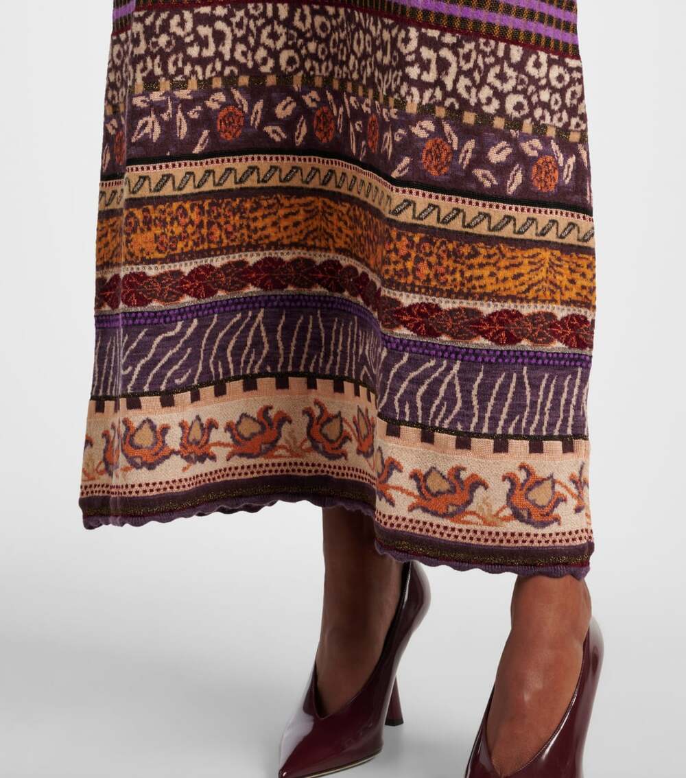 Ulla Johnson Paloma Dress in Woodland Size Large Wool Blend Long Sleeve Maxi - Picture 3 of 12